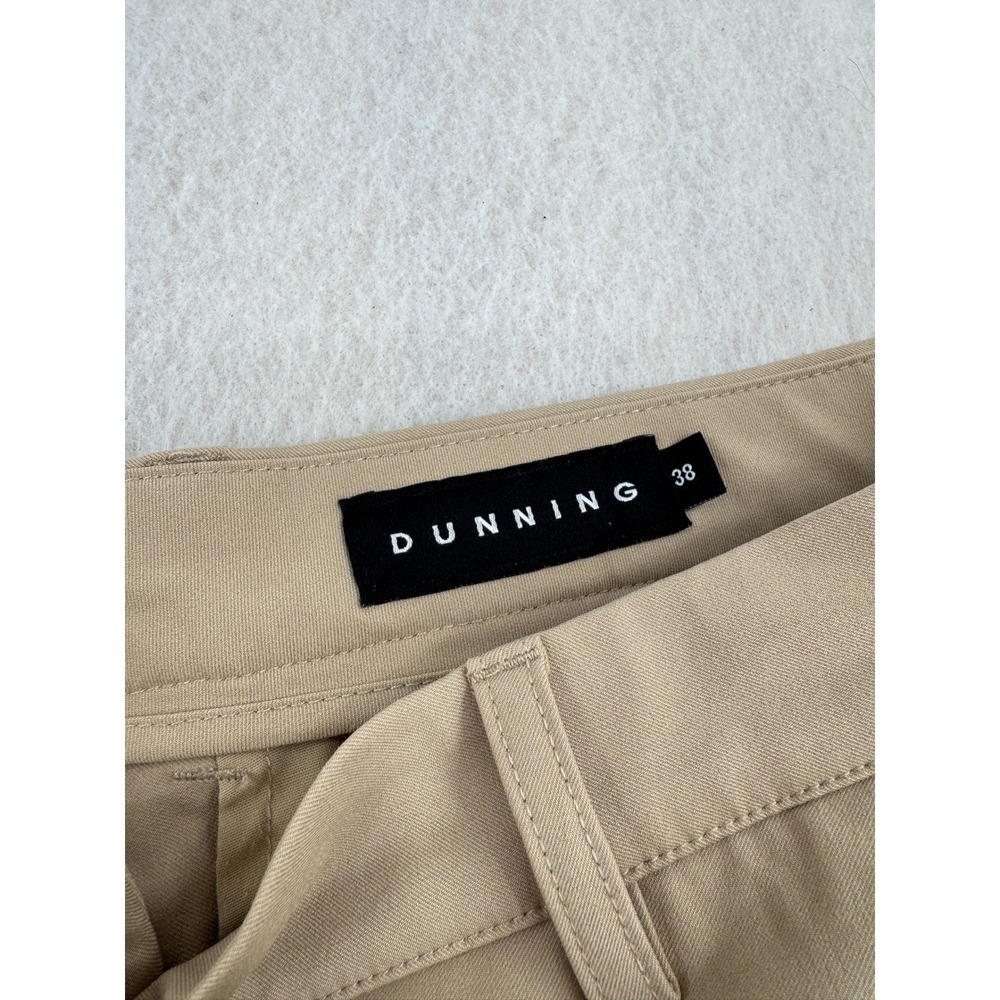 Dunning Golf Performance Shorts Mens 38 Khaki Tan Stretch Flat Front Athleisure - Picture 2 of 9